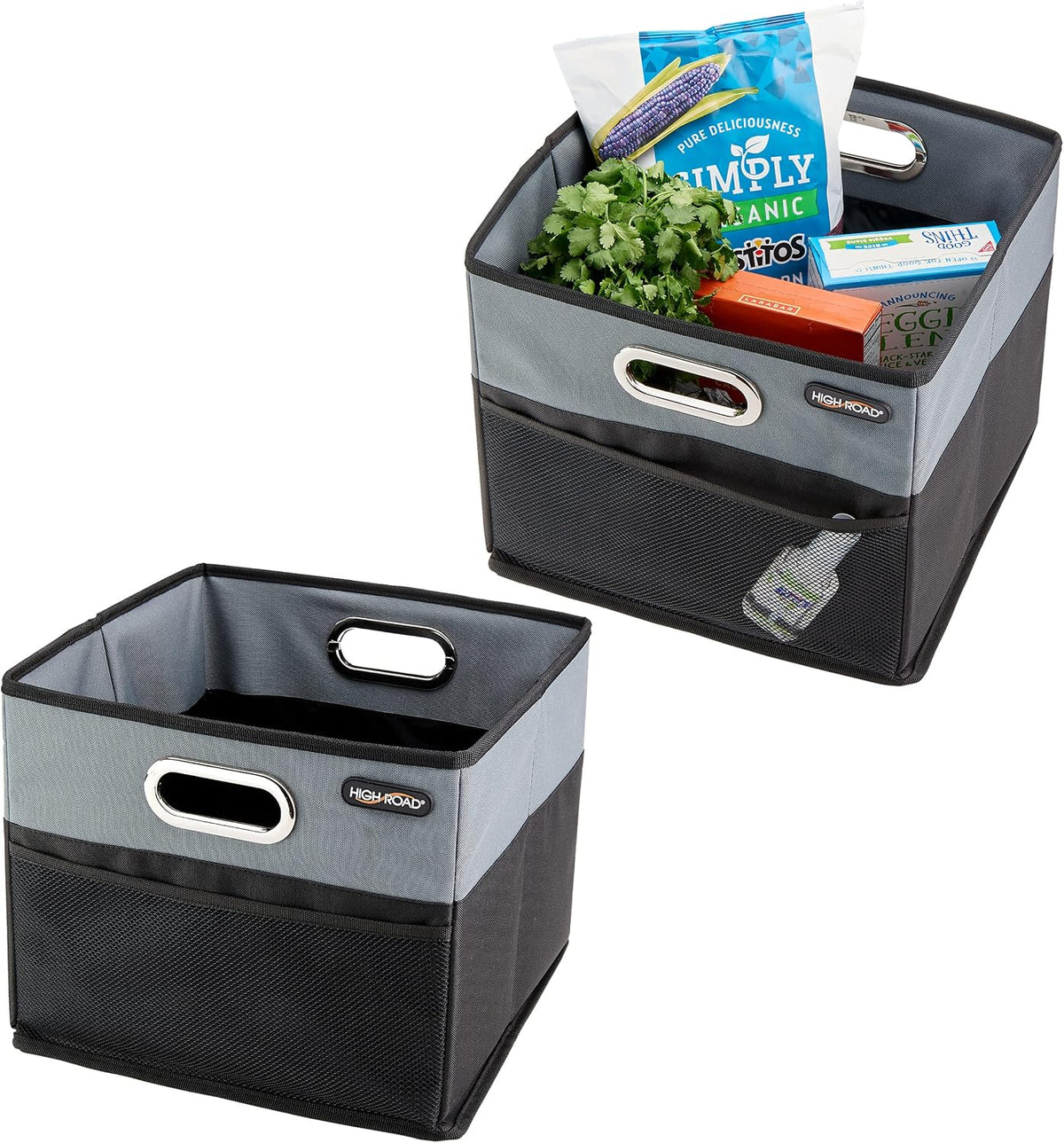 CargoCube Car Trunk Storage Bins - Set of 2 Leakproof Car Box Organizers
