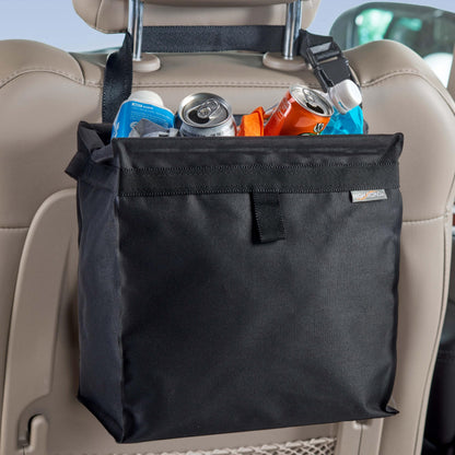 High Road TrashStash Hanging Car Trash Can with Push Close Lid
