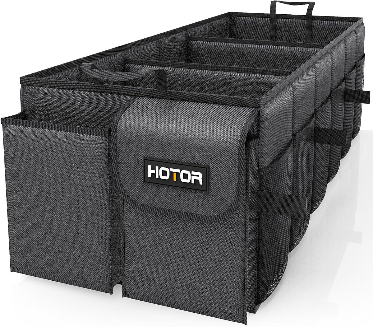 HOTOR Trunk Organizer - Foldable Car Organizer for SUVs & Sedans Storage