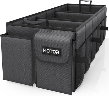 HOTOR Trunk Organizer - Foldable Car Organizer for SUVs & Sedans Storage