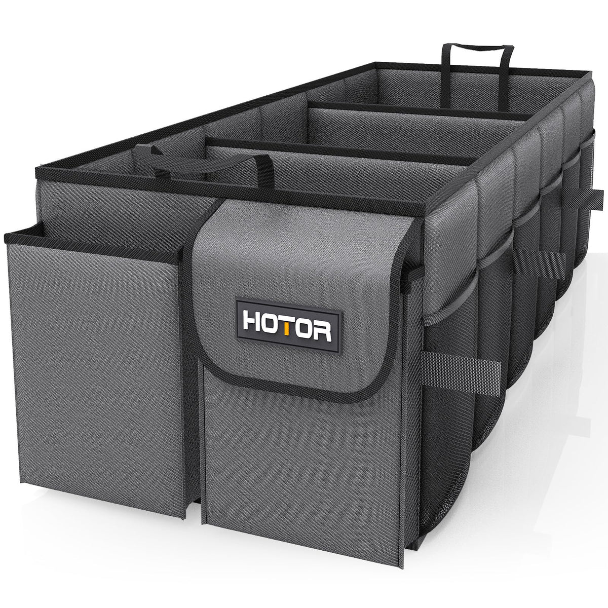 HOTOR Trunk Organizer - Foldable Car Organizer for SUVs & Sedans Storage
